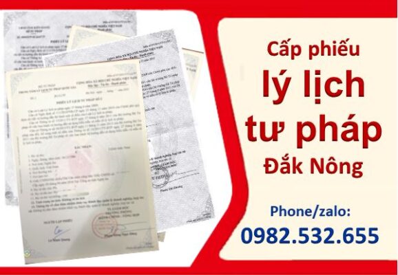 Làm lý lịch tư pháp qua bưu điện Đắk Nông