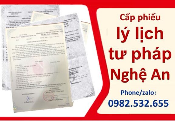 Làm lý lịch tư pháp qua bưu điện Nghệ An